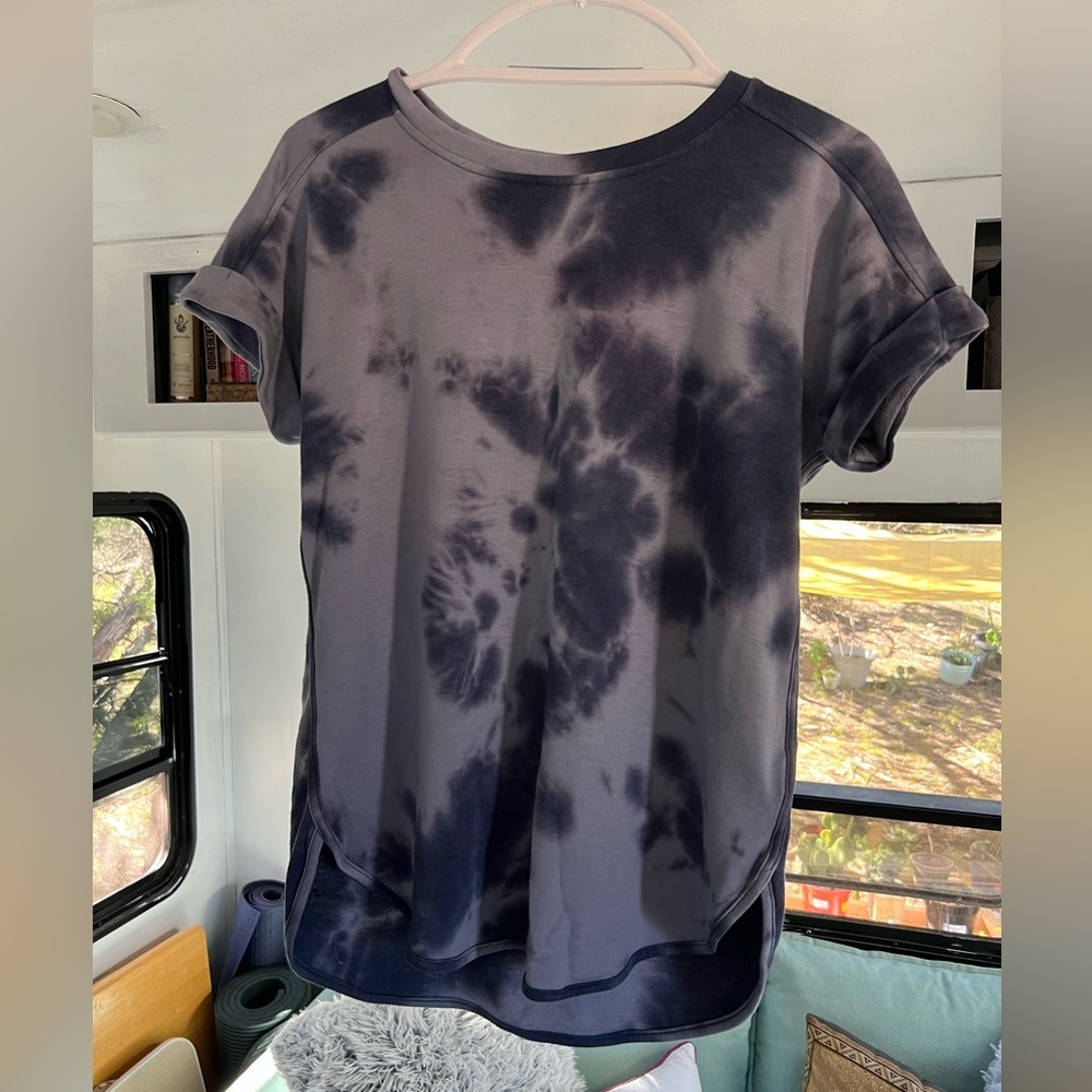 Navy Tie Dyed This Cozy T-shirt by Cupio (size: small) - Picture 1 of 4